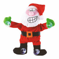 Animated Window Clinging Santa 30cm 