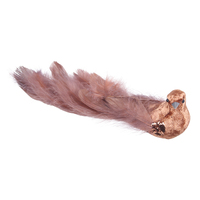 Copper Feather Bird Clip 20cm