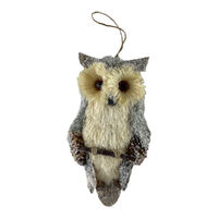 Grey Hanging Owl 20cm