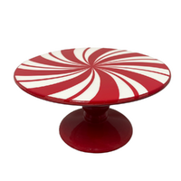 Peppermint Swirl Cake Stand 20cm