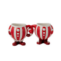 Cute Santa Couple Mugs 11cm