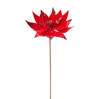 Poinsettia Stem Red 64cm