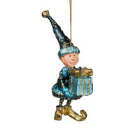 Elf with Gift Hanging