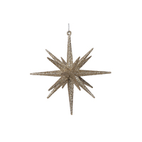 Champagne Starburst Hanging 15cm