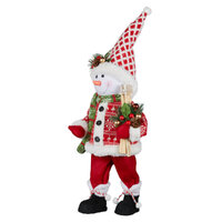 Standing Christmas Snowman w. Skis 61cm