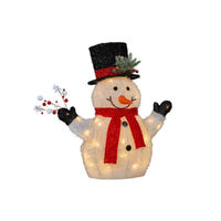 Christmas Snowman with Lights 56cm