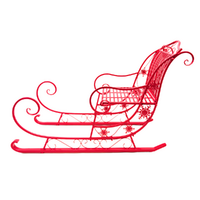 Metal Red Sleigh 150cm