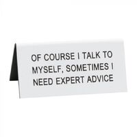 Expert Advice Desk Sign Small 9cm