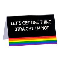 Straight (Pride) Desk Sign Large 11cm