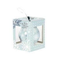 Shimmering Snowflakes 7.5cm Artist Bauble