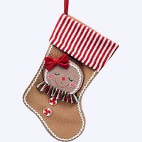 Mrs Christmas Gingerbread Stocking 55cm