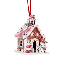 LED Gingerbread House Hanging 12cm