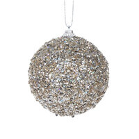 Champagne Sugar Bauble 8cm