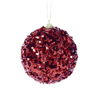 Red Confetti Bauble  10cm