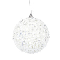 White Stars Bauble 10cm