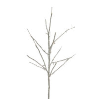LED Silver Glitter Branch Spray 80cm