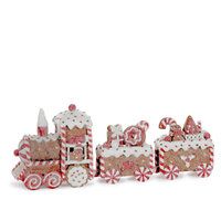 Gingerbread Train w. 3 Carriages 33cm