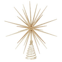 3D Starburst Tree Topper Champagne 31cm