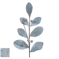 Pale Blue Leaf Stem 72cm