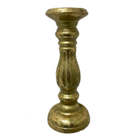 Antique Gold Candle Holder 23cm