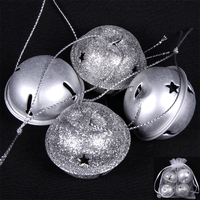 Silver Bells 4cm 4pc