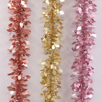 Holly Leaf Tinsel 6ply 2m 1pc 3 Assorted