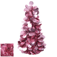 Rose Gold Tinsel Tree 26cm