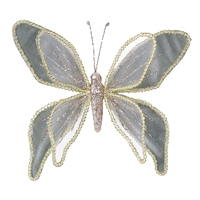 Sage Green Butterfly Clip 22cm