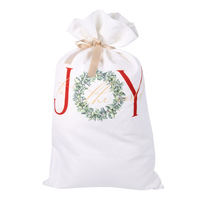 Joy To The World - Cotton Santa Sack 80cm