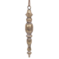 Antique Gold Metal Finial 40cm