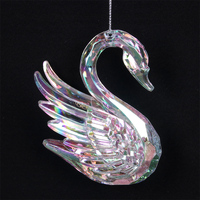 Swan Hanging Iridescent 8cm