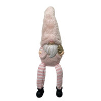 Pink Gnome with Dangling Legs 25cm