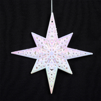 White Iridescent Star 12cm