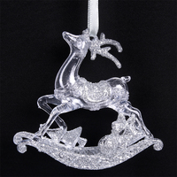 Rocking Horse Tree Hanging w. Silver 10cm