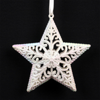 Pearl Star Tree Ornament 12cm