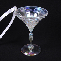 Champagne Cup Clear Iridescent 9cm