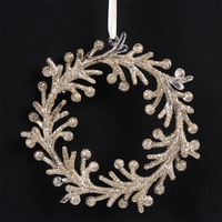 Champagne Wreath Tree Hanging 13cm