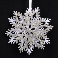 Champagne Snowflake Tree Hanging 13cm