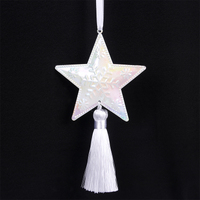 Star with Tassel Metal Hanging 8cm