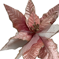 Rose Gold Poinsettia 30cm