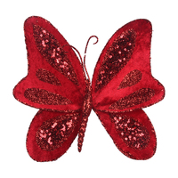 Red Butterfly Clip 20cm