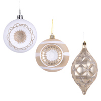 Champagne Finials 14cm 1pc 3 Asst