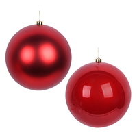 Bauble Extra Large Red Pearl OR Gloss 25cm 1pc 2A