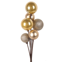 Mistletoe Bauble Cluster 40cm