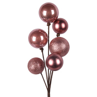 Eggnog Bauble Cluster 40cm