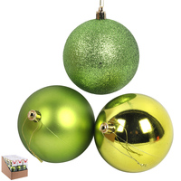 Sage Baubles 3 Pack x 8cm