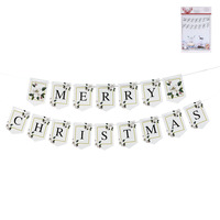 Merry Christmas Banner 22cm