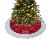 Classic Red Christmas Tree Skirt 90cm