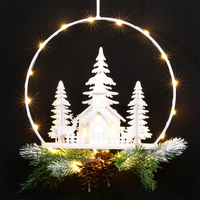Christmas Light Up House 27cm