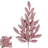 Pink Laurel Leaf Stem 60cm